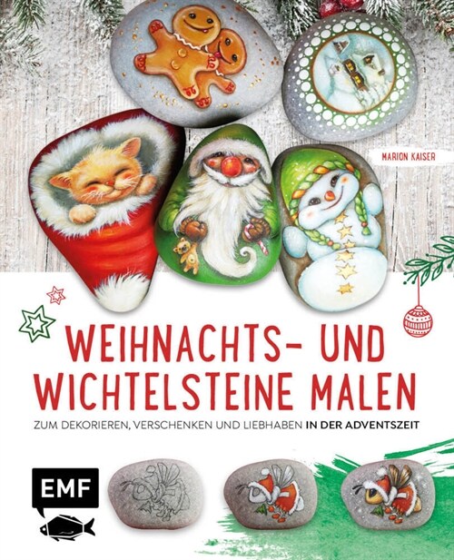 Weihnachts- und Wichtelsteine malen (Hardcover)