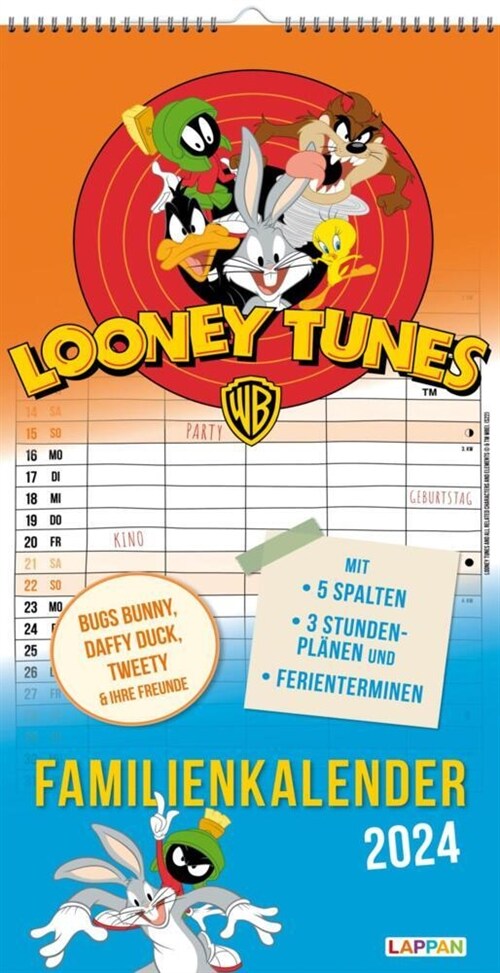 Looney Tunes Familienplaner 2024 (Calendar)