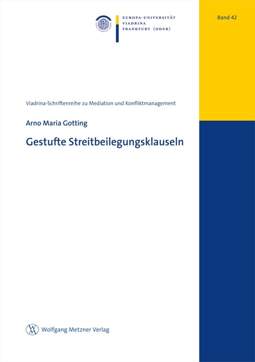 Gestufte Streitbeilegungsklauseln (Paperback)