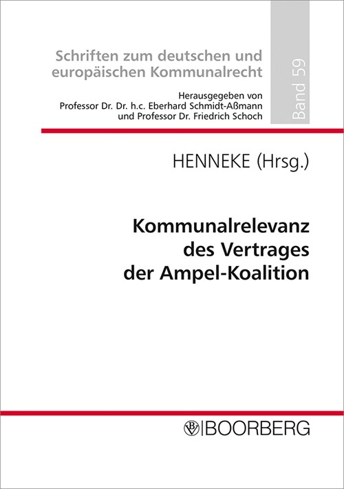 Kommunalrelevanz des Vertrages der Ampel-Koalition (Book)