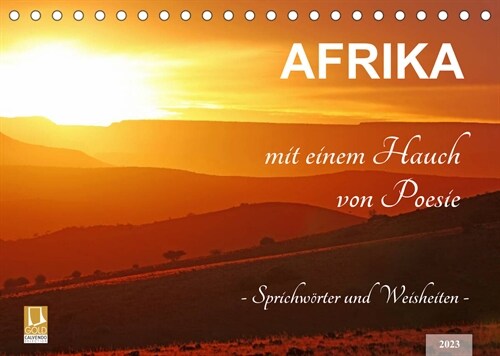 AFRIKA mit einem Hauch von Poesie (Tischkalender 2023 DIN A5 quer) (Calendar)