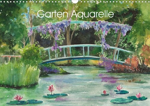 Garten Aquarelle (Wandkalender 2023 DIN A3 quer) (Calendar)