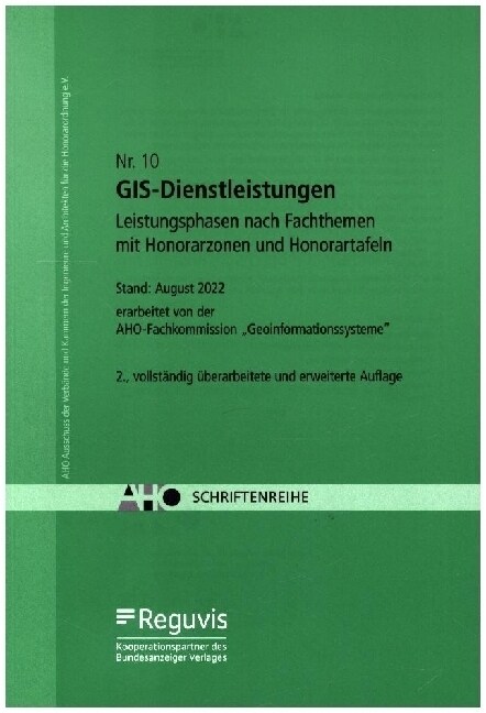 Geoinformationssysteme (GIS) - Leistungsphasen nach Fachthemen (Pamphlet)