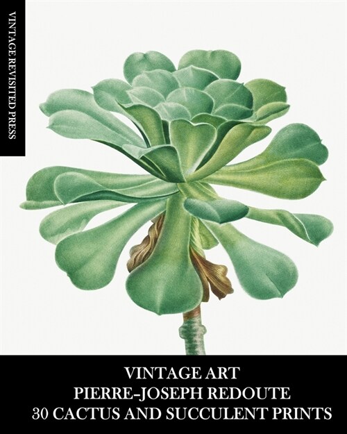 Vintage Art: Pierre-Joseph Redoute: 30 Cactus and Succulent Prints (Paperback)