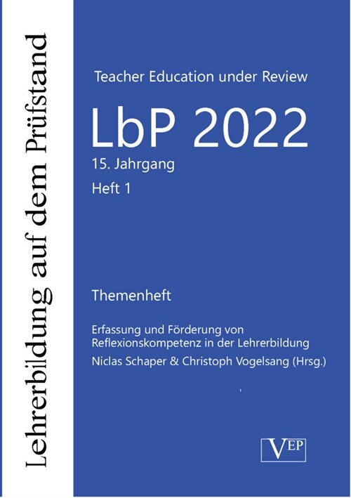 Erfassung und Forderung von Reflexionskompetenz in der Lehrerbildung (Paperback)