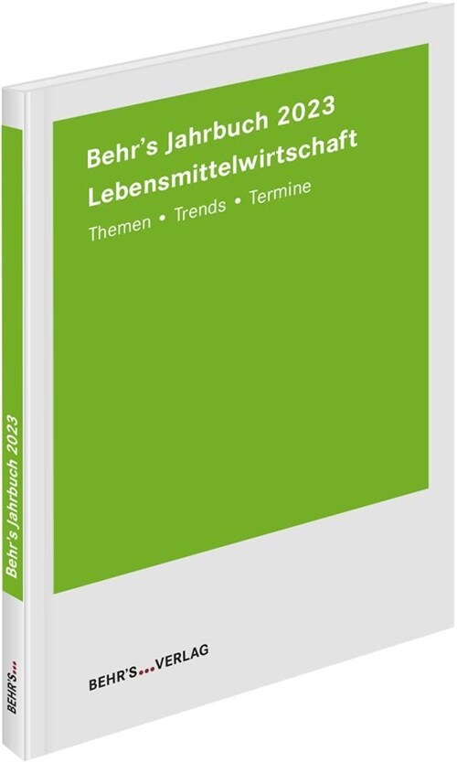 Behrs Jahrbuch fur die Lebensmittelwirtschaft 2023 (Book)