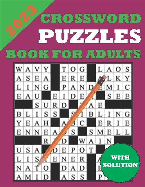 2023 Crossword Puzzles Book for Adults (Paperback)