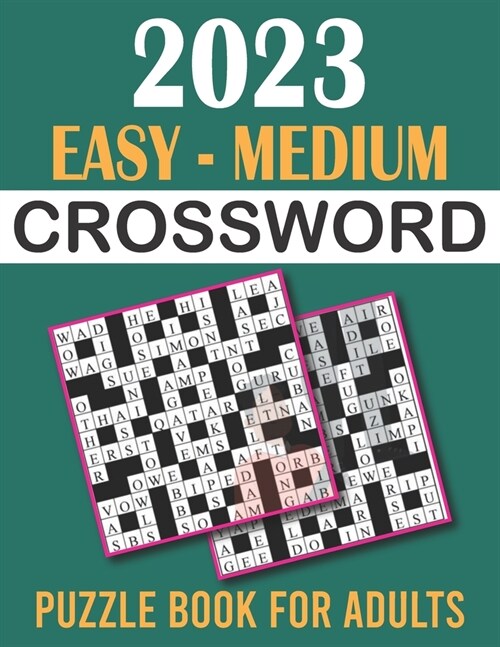 2023 Easy - Medium Crossword Puzzle Book for Adults (Paperback)