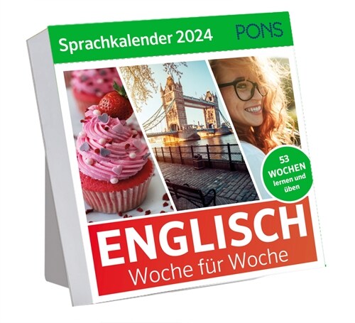 PONS Sprachkalender 2024 Englisch (Paperback)
