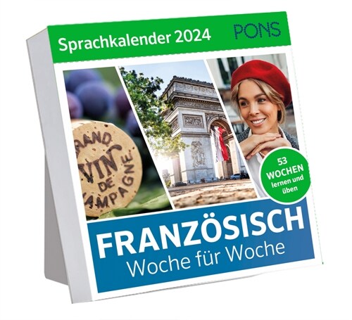 PONS Sprachkalender 2024 Franzosisch (Paperback)