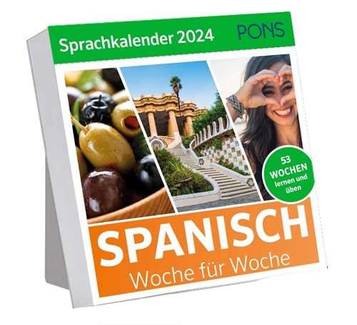 PONS Sprachkalender 2024 Spanisch (Paperback)