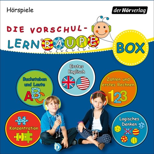 Die Vorschul-Lernraupen-Box, 5 Audio-CD (CD-Audio)