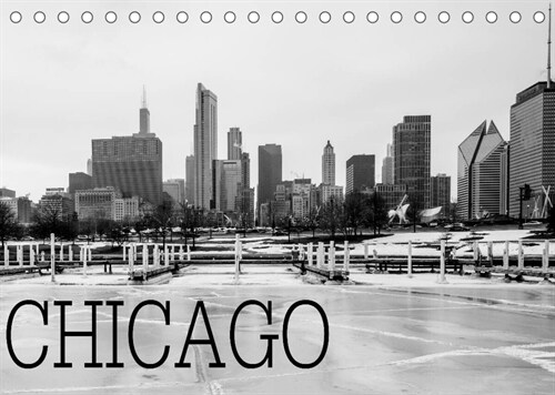 Icy Chicago (Tischkalender 2023 DIN A5 quer) (Calendar)