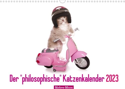 Der philosophische Katzenkalender 2023 (Wandkalender 2023 DIN A3 quer) (Calendar)