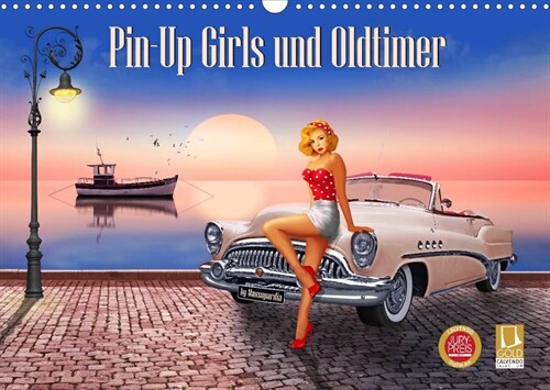 Pin-Up Girls und Oldtimer by Mausopardia (Wandkalender 2023 DIN A3 quer) (Calendar)