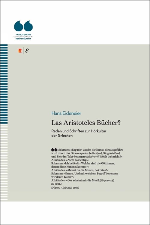 Las Aristoteles Bucher Reden und Schriften zur Horkultur der Griechen (Hardcover)