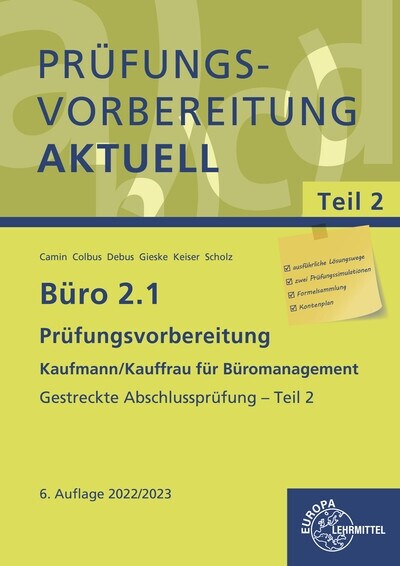 Buro 2.1 - Prufungsvorbereitung aktuell Kaufmann/Kauffrau fur Buromanagement (Paperback)