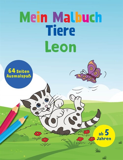 Mein Malbuch Tiere - Leon (Paperback)