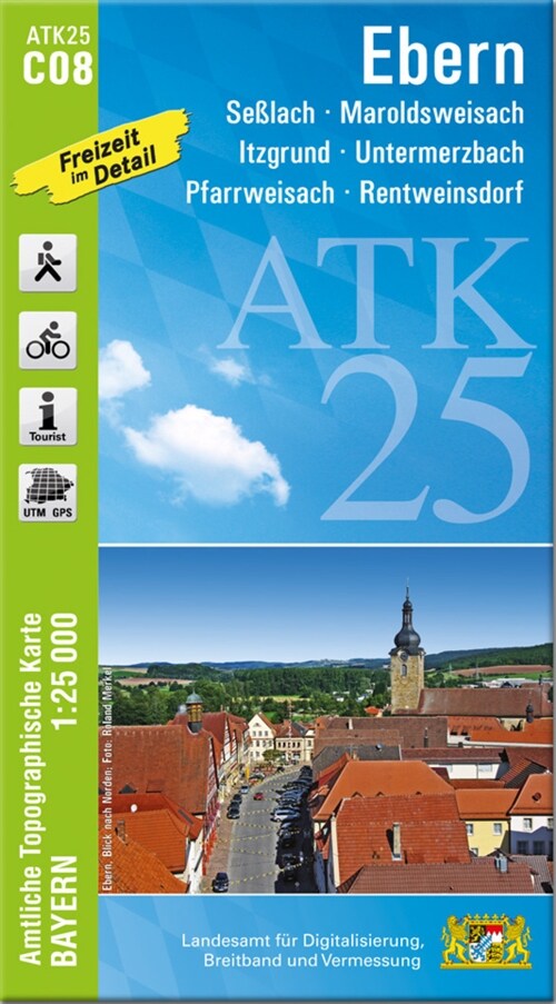 ATK25-C08 Ebern (Amtliche Topographische Karte 1:25000) (Sheet Map)