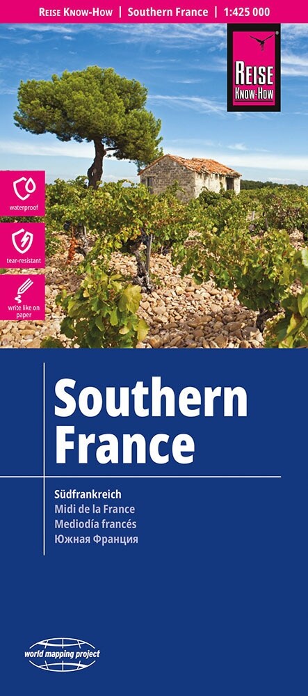 Reise Know-How Landkarte Sudfrankreich / Southern France (1:425.000) (Sheet Map)