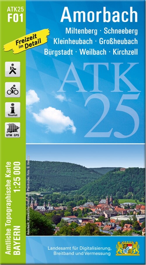 ATK25-F01 Amorbach (Amtliche Topographische Karte 1:25000) (Sheet Map)