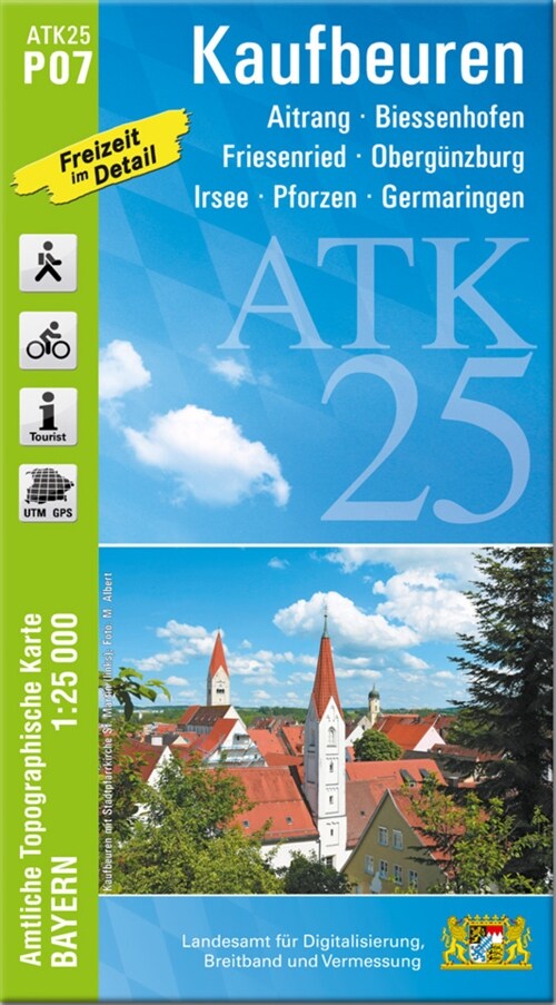 ATK25-P07 Kaufbeuren (Amtliche Topographische Karte 1:25000) (Sheet Map)