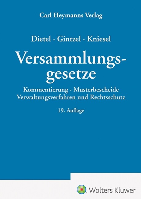 Versammlungsgesetze (Hardcover)