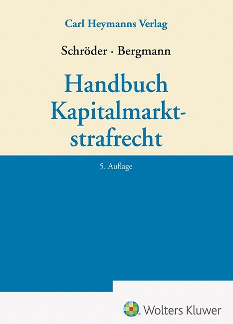 Handbuch Kapitalmarktstrafrecht (Hardcover)