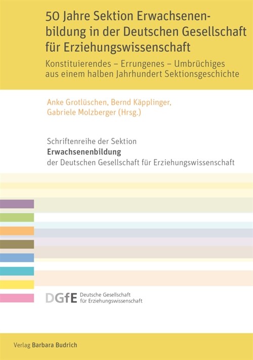 50 Jahre Sektion Erwachsenenbildung in der Deutschen Gesellschaft fur Erziehungswissenschaft (Paperback)