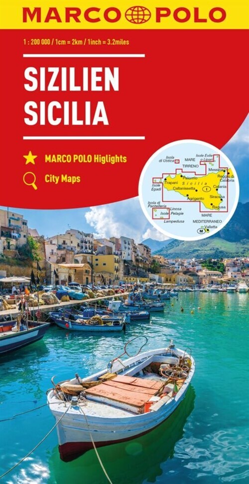 Sicily Marco Polo Map (Folded)