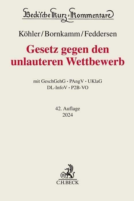 Gesetz gegen den unlauteren Wettbewerb (Hardcover)