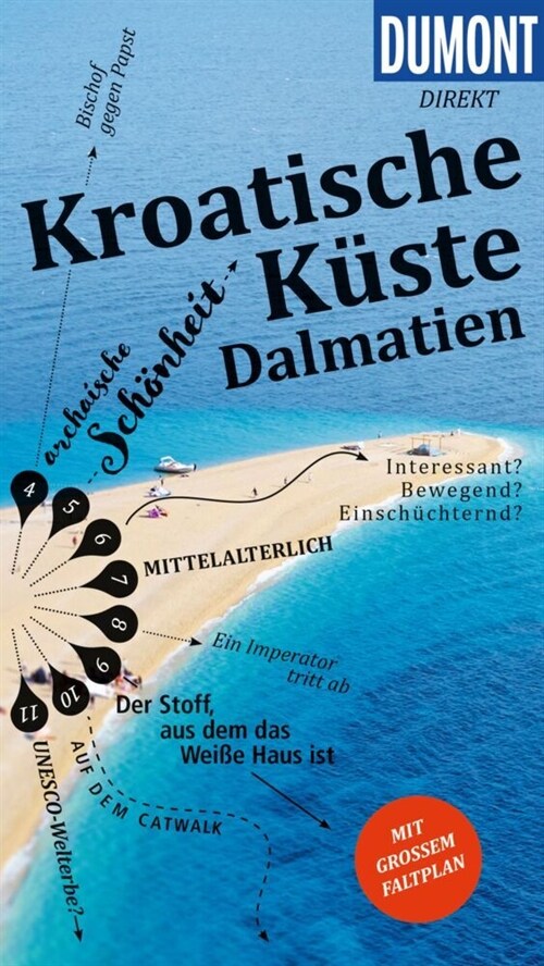 DuMont direkt Reisefuhrer Kroatische Kuste Dalmatien (Paperback)