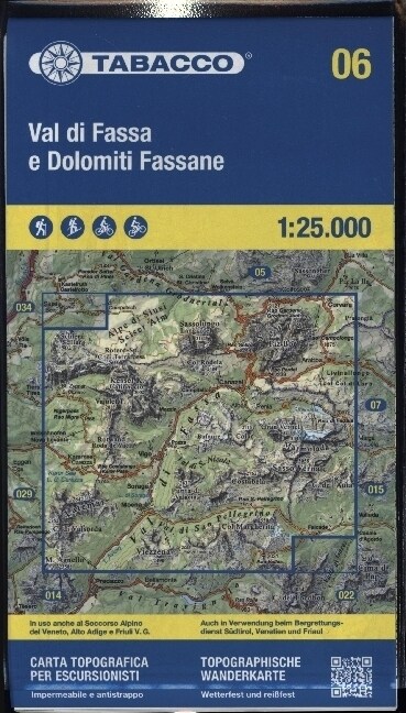 06 Val di Fassa e Dolomiti Fassane (Sheet Map)