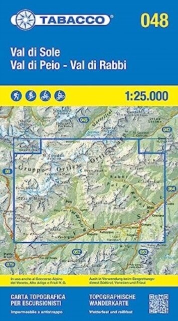 48 Val di Peio - Val die Rabbi - Val di Sole (Sheet Map)