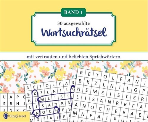 Wortsuchratsel fur Senioren mit vertrauten und beliebten Sprichwortern. Großdruck. (Paperback)