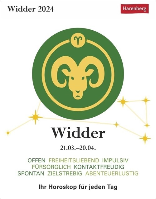 Widder Sternzeichenkalender 2024 (Calendar)