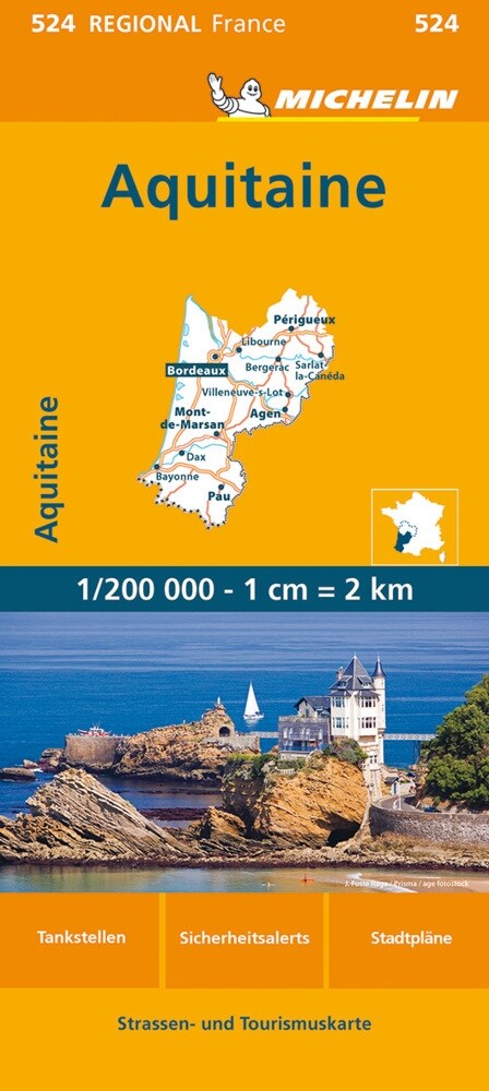 Michelin Aquitaine (Sheet Map)