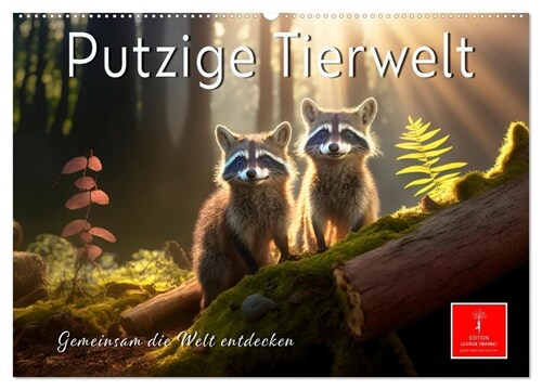 Putzige Tierwelt - gemeinsam die Welt entdecken (Wandkalender 2024 DIN A2 quer) (Calendar)