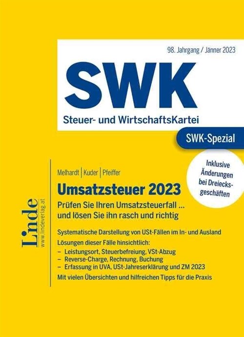 SWK-Spezial Umsatzsteuer 2023 (Paperback)