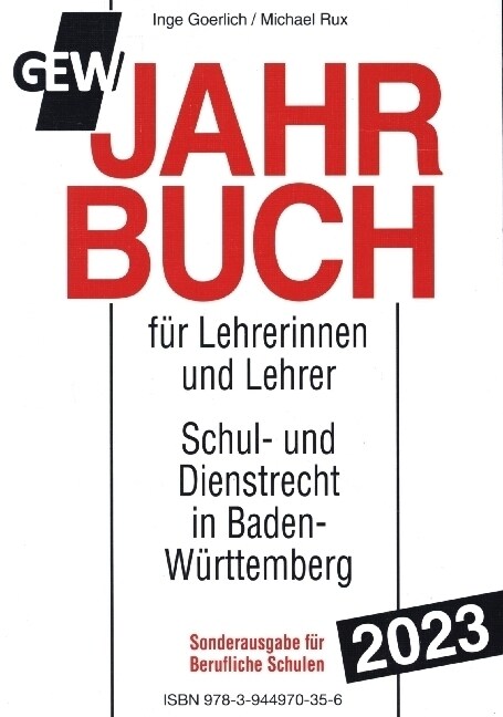 GEW-Jahrbuch 2023 Berufl. Schulen (Book)