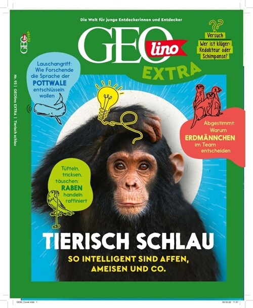 GEOlino Extra / GEOlino extra 93/2022 - Tierisch schlau (Pamphlet)