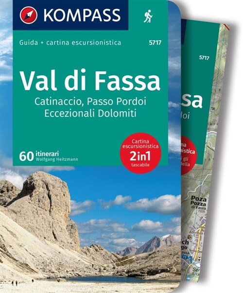 KOMPASS guida escursionistica Val di Fassa / Fassatal, 60 itinerari (Book)