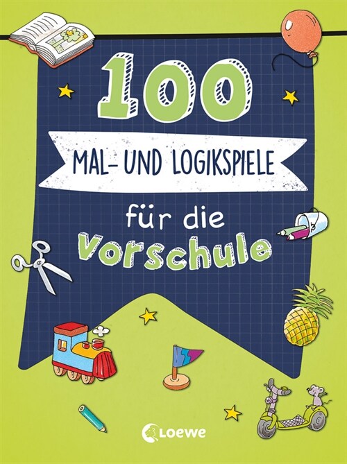 100 Mal- und Logikspiele fur die Vorschule (Paperback)