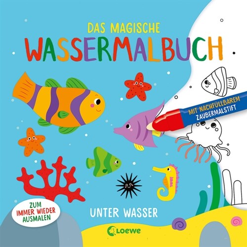 Das magische Wassermalbuch - Unter Wasser (Paperback)