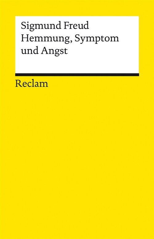 Hemmung, Symptom und Angst (Paperback)