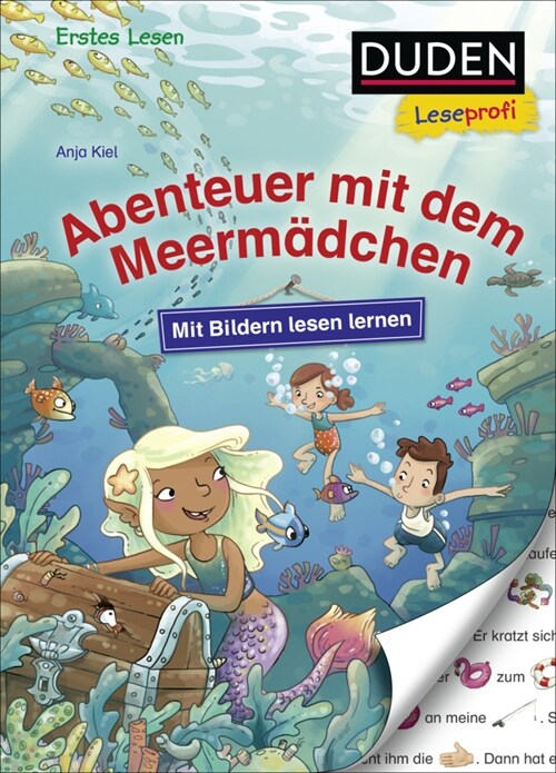 Duden Leseprofi - Mit Bildern lesen lernen: Abenteuer mit dem Meermadchen (Hardcover)