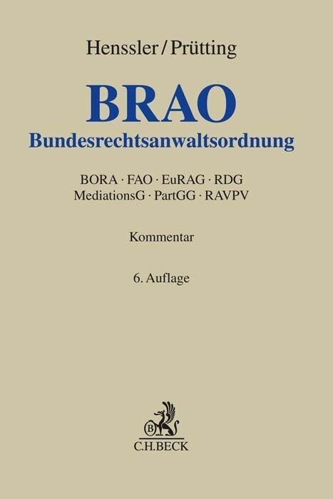 Bundesrechtsanwaltsordnung (Hardcover)