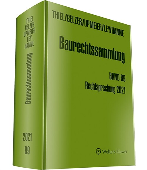 Baurechtssammlung Band 89 (Hardcover)