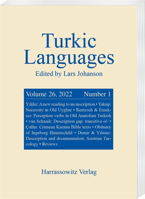 Turkic Languages 26 (2022) 1 (Paperback)