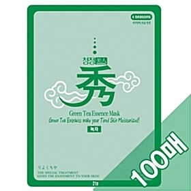 청정미인 수 마스크팩 100매 녹차